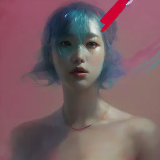 Image similar to painting of french streamer mistermv in the style of fenghua zhong and ruan jia and jeremy lipking and peter mohrbacher, mystical colors, rim light, beautiful lighting, 8 k, stunning scene, raytracing, octane, trending on artstation