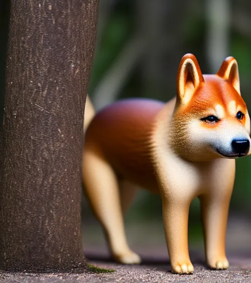 Image similar to award winning 5 5 mm photo of a shiba inu tapir hybrid in a part.. dof. bokeh. art by greg rutkowski. life - like. very detailed 8 k. intricate. soft light. nikon d 8 5 0.