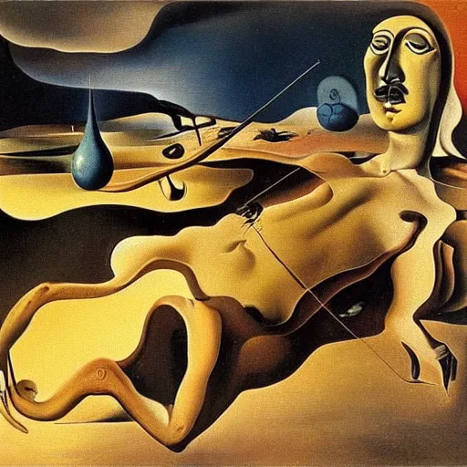 Prompt: concept art by salvador dali, oil on canvas