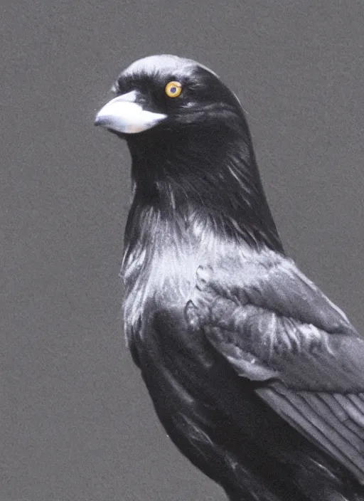 Image similar to a highly detailed ultra realistic photograph of a crow pilot