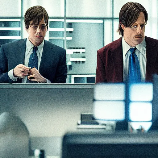 Prompt: film still of the big short (2015)