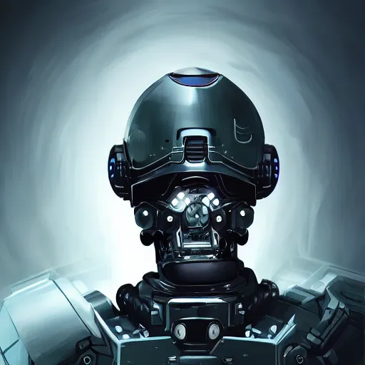 Prompt: robot cyborg soldiers military headgear helmet nano tech mechanical mask vision future trending on artstation digital paint 4 k 8 k digital painting