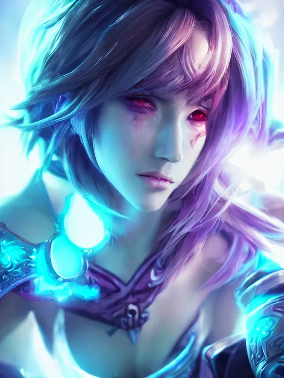 Prompt: portrait art Vi from Arcane, Character from League of Legends, 8k ultra realistic, lens flare, atmosphere, glow, detailed,intricate, full of colour, cinematic lighting, trending on artstation, 4k, hyperrealistic, focused, extreme details, unreal engine 5, cinematic, masterpiece