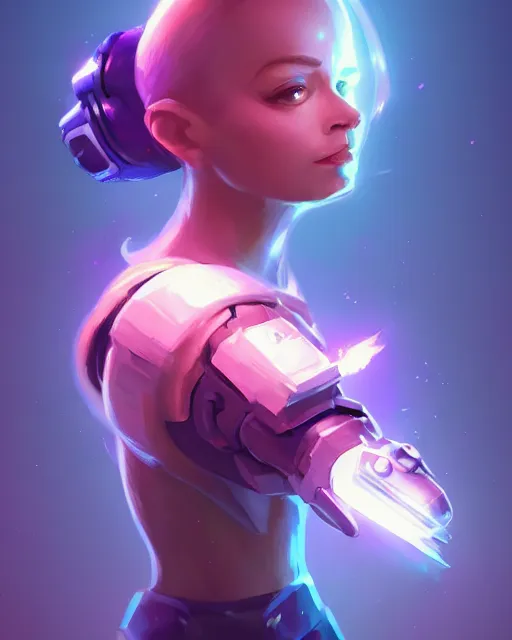 Prompt: a tiny creature with a huge power glove, bust shot, smooth, intricate, elegant, power aura, digital painting, artstation, concept art, sharp focus, illustration, art by jason chan and riot studios,