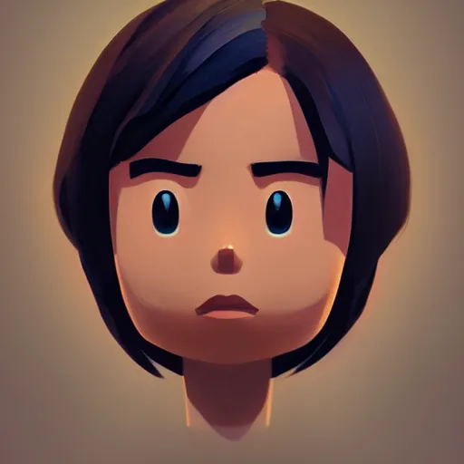 Image similar to face icon stylized minimalist nintendo, loftis, cory behance hd by jesper ejsing, by rhads, makoto shinkai and lois van baarle, ilya kuvshinov, rossdraws global illumination