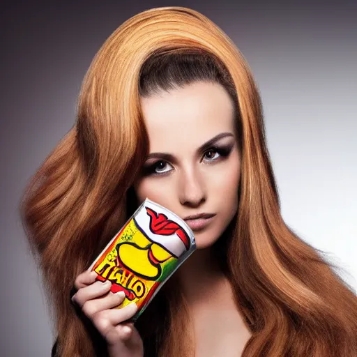 Prompt: hair - flavoured pringles