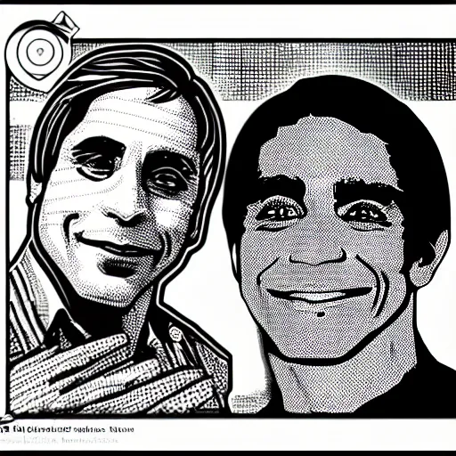 Image similar to Tony Danza coloring book page, line art, black and white