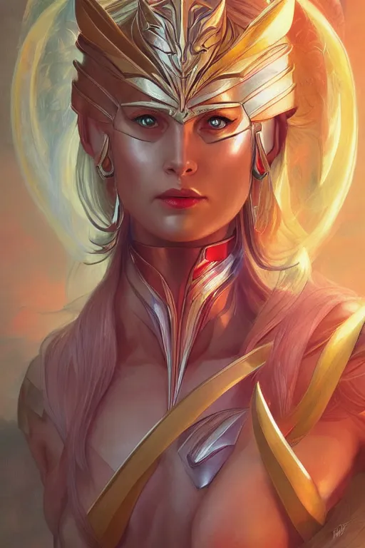 Image similar to ultra realistic illustration, she - ra the princess of power, sci - fi, fantasy, intricate, elegant, highly detailed, digital painting, artstation, concept art, smooth, sharp focus, illustration, art by artgerm and greg rutkowski and alphonse mucha