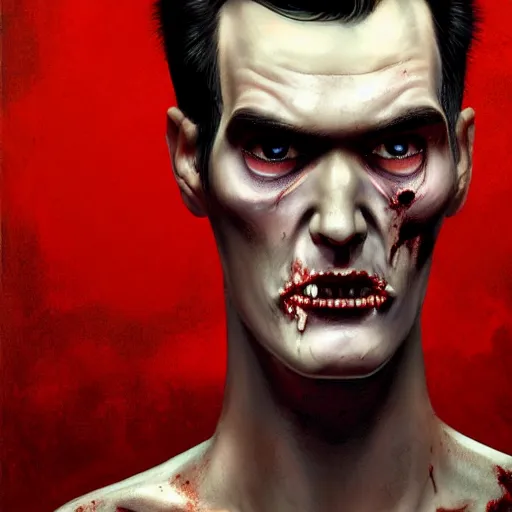 Image similar to portrait of a slim and young steven patrick morrissey as a zombie with a quiff, 7 days to die zombie, fine art, award winning, intricate, elegant, sharp focus, cinematic lighting, digital painting, 8 k concept art, art by z. w. gu, art by brom, art by michael hussar, 8 k