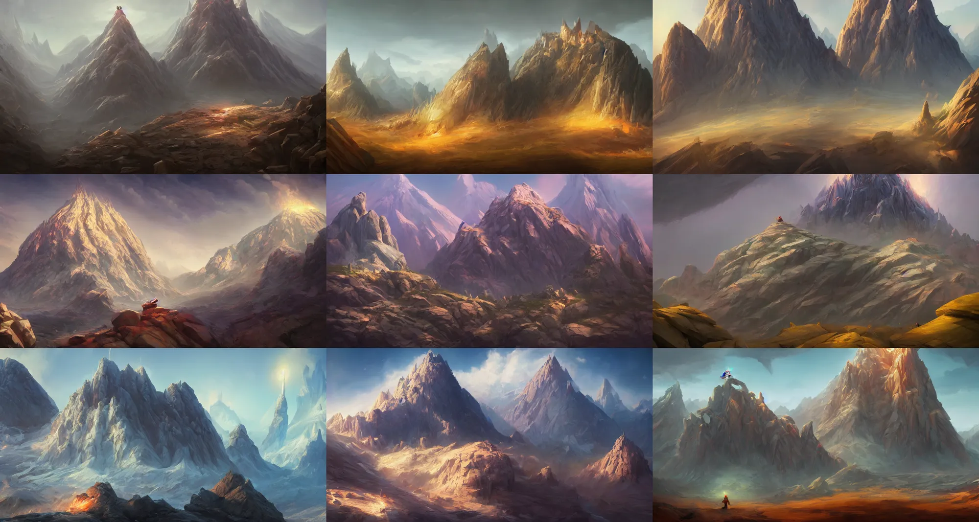 Prompt: Donald Trump mountain, concept art by Noah Bradley, Darek Zabrocki, Tyler edlin, Jordan Grimmer, Neil Blevins, James Paick, Natasha Tan, highly detailed, ultra detailed, ultra realistic, trending on artstation