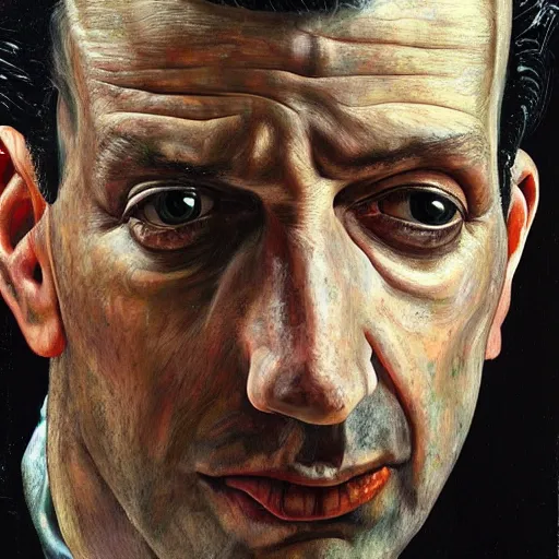 Prompt: high quality high detail painting by lucian freud, hd, dave gahan