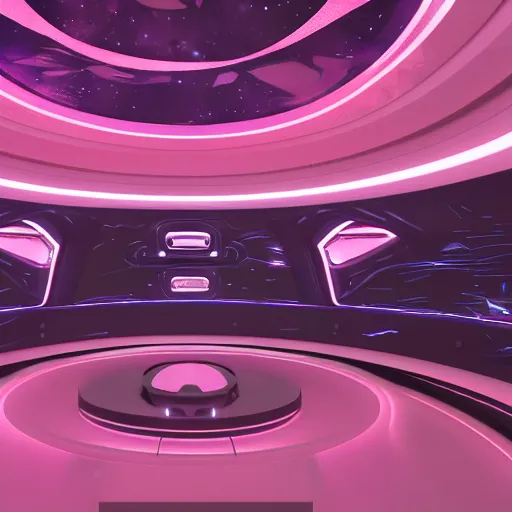 Image similar to alien ship shop, futuristic, holographic, 8k