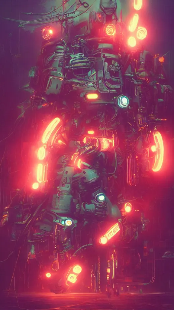 Image similar to concept art, retro - futurist steampunk pilots, octane render, artstation, dramatic neon lighting, glowing imperial motifs, red turquoise accents, bladerunner, by gerald brom, james jean, syd mead, akihiko yoshida, cinematic