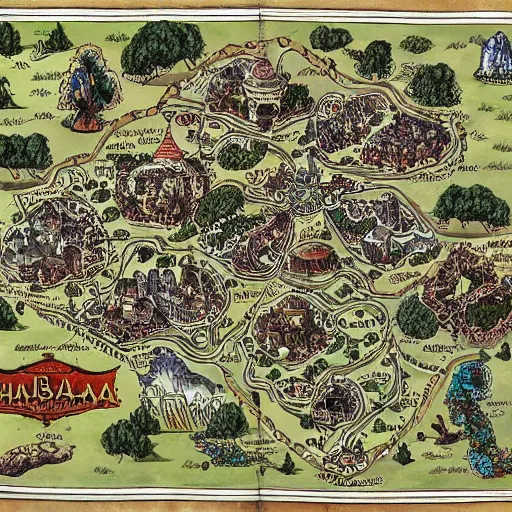Image similar to map of shambala by fra mauro