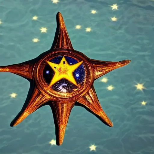 Prompt: national geographic photo of staryu, pokemon in the wild, intricate, portrait, 8 k highly professionally detailed, hdr, award winning