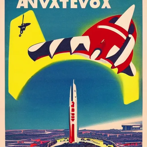 Image similar to 1950s movie poster of a large spaceship attaching Halifax Nova Scotia