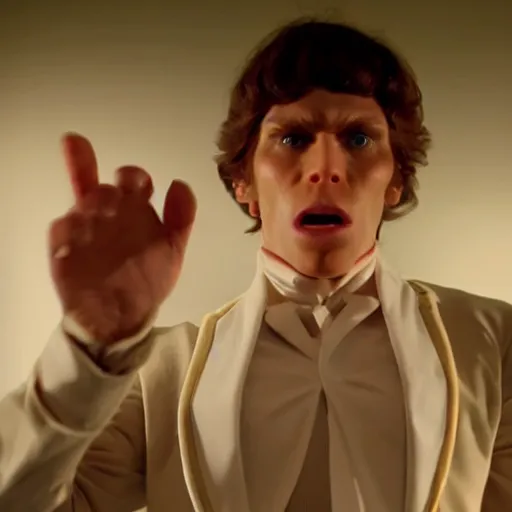 Image similar to Live Action Still of Jerma in A Clockwork Orange, real life, hyperrealistic, ultra realistic, realistic, highly detailed, epic, HD quality, 8k resolution, body and headshot, film still