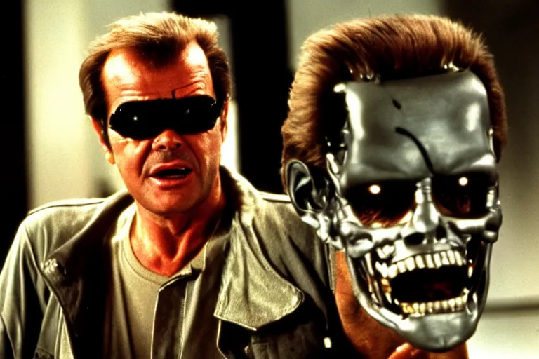 Image similar to Jack Nicholson plays Terminator