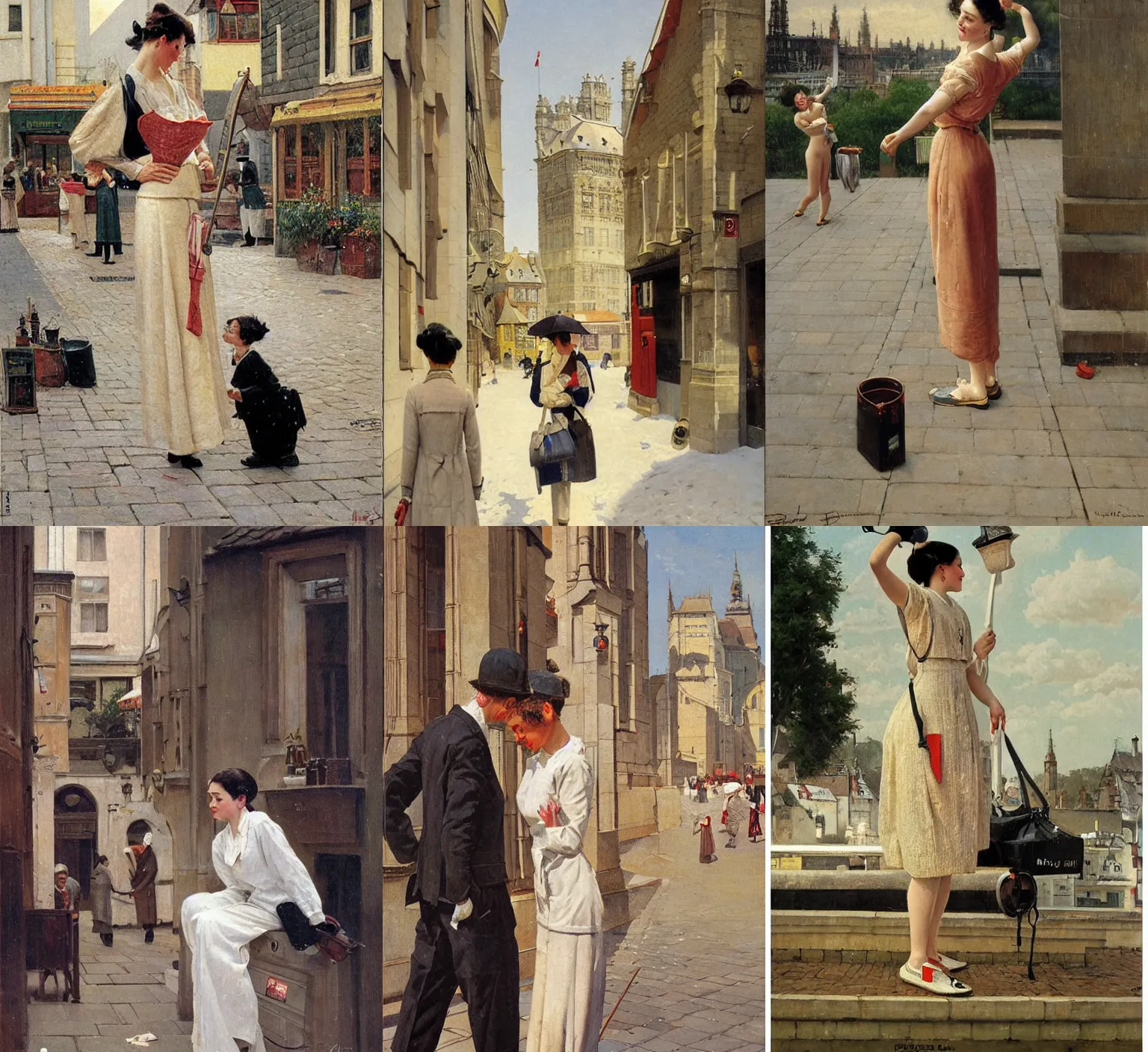 Prompt: artwork by Paul Gustav Fischer