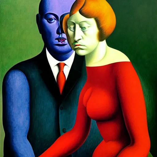 Image similar to figurative avant garde post - morden monumental dynamic interior portrait by magritte and edward hopper, inspired by william blake and gaugin, illusion surreal art, highly conceptual figurative art, intricate detailed illustration, controversial poster art