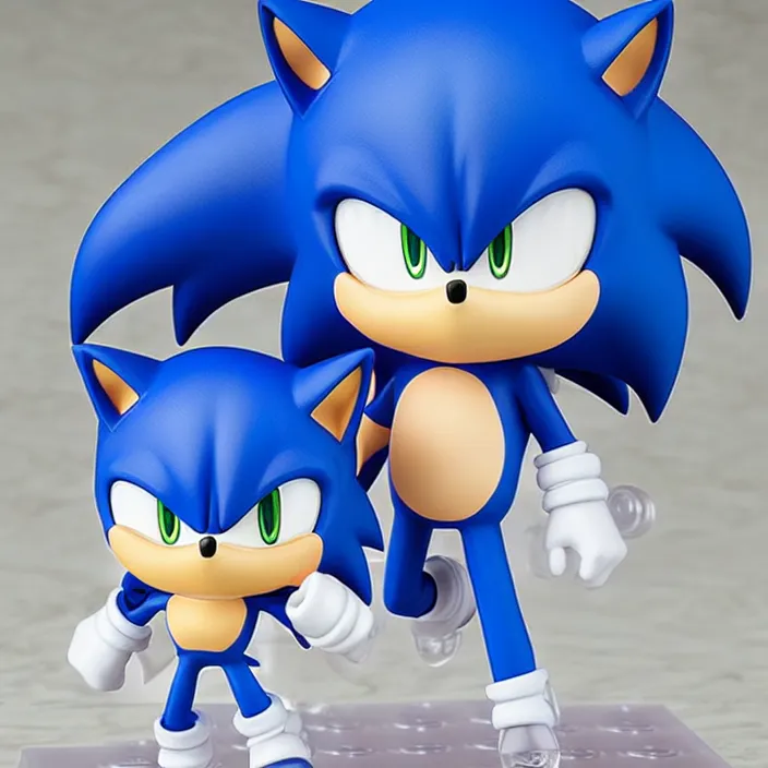 Image similar to An anime Nendoroid of Sonic the Hedgehog, figurine, detailed product photo