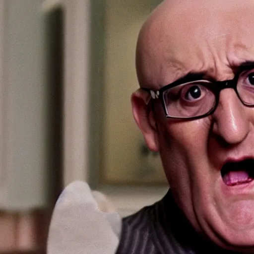 Prompt: angry uncle junior soprano screaming