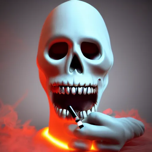 Prompt: classic Halloween ghost smoking a cigarette, spooky Halloween fun, trending on artstation, 8k, 4k, volumetric lighting, unity