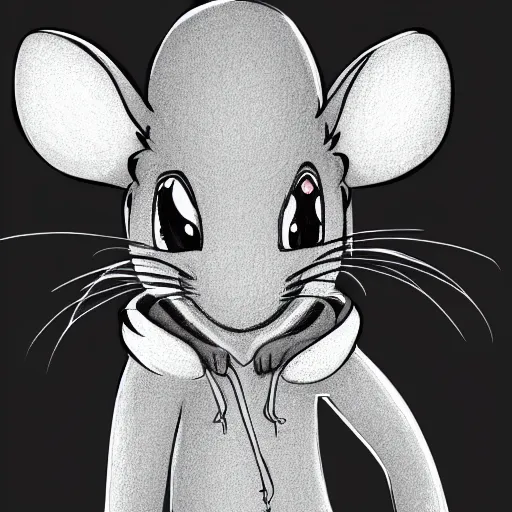 Prompt: a full body shot of a cute rat wearing a hoodie looking into the camera, furry art, furaffinity, deviantart, symmetrical, highly detailed, award winning, trending