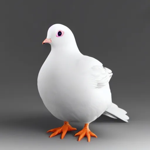 Prompt: magic dove. digital art. art station. unreal engine. render. unreal 5. award winner. realistic. high detail. hyper realistic.