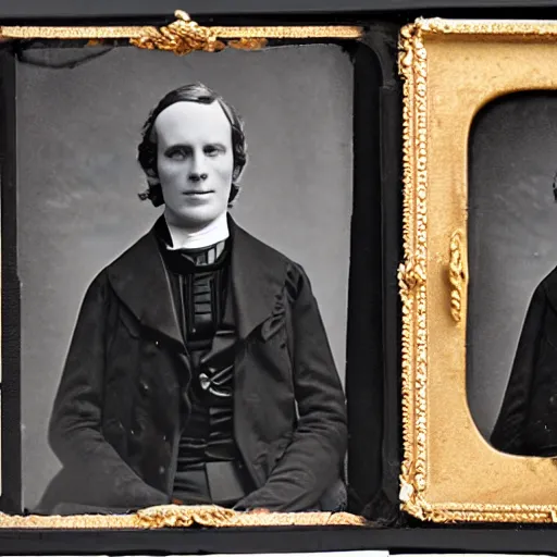 Prompt: a daguerreotypist of doctor vader