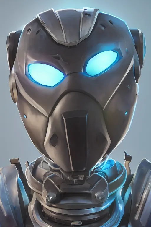 Image similar to epic mask helmet robot ninja portrait stylized as fornite style game design fanart by concept artist gervasio canda, behance hd by jesper ejsing, by rhads, makoto shinkai and lois van baarle, ilya kuvshinov, rossdraws global illumination radiating a glowing aura global illumination ray tracing hdr render in unreal engine 5