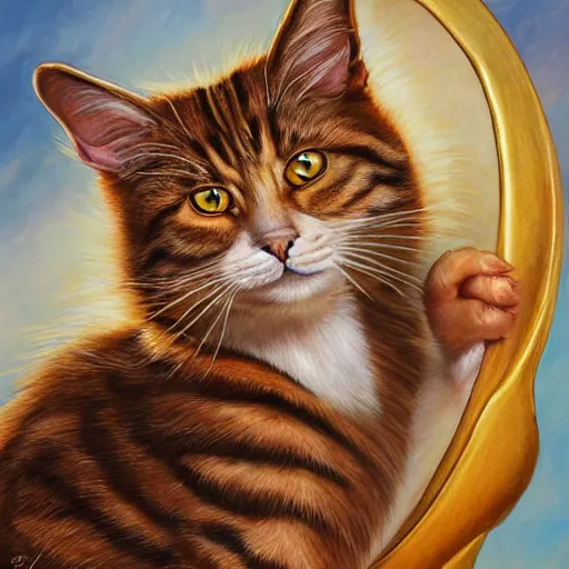 Prompt: a detailed fantasy painting of a cat scale animal, by lauri blank, artgerm, evelyn de morgan, 8K, 50mm lens