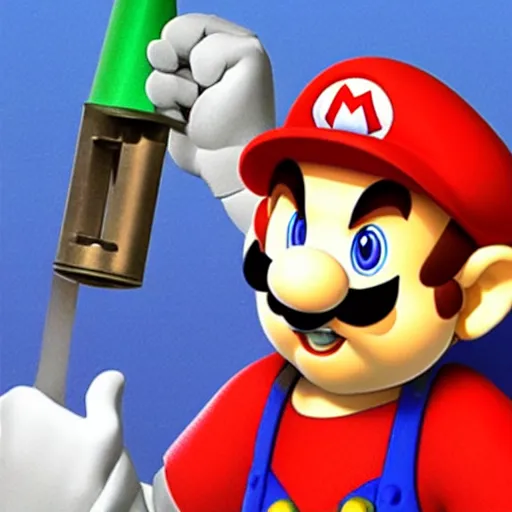 Image similar to Blario, a French pipe fitter from the Bronx in Mario 64
