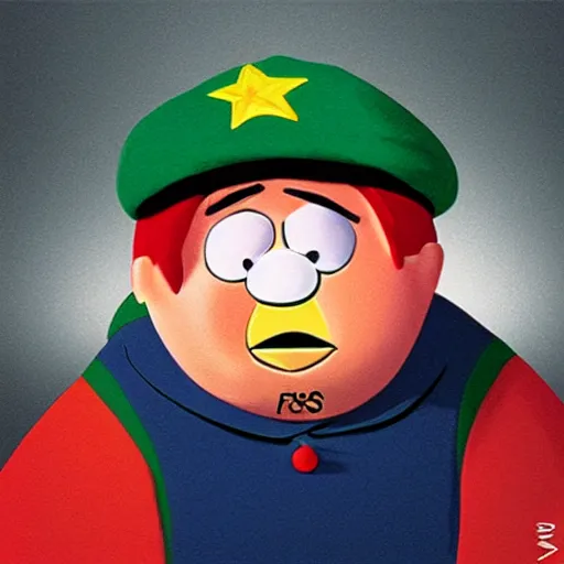 Image similar to Eric Cartman hyperrealistic