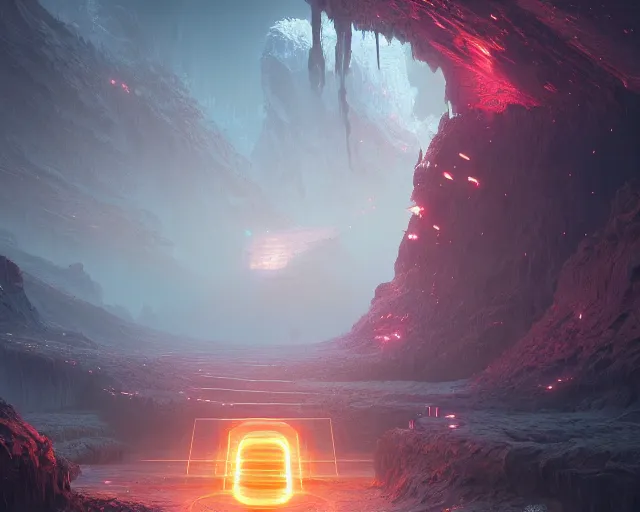 Image similar to the huntspace of the journey vale, intricate abstract. intricate artwork, by tooth wu, wlop, beeple, dan mumford. concept art, octane render, trending on artstation, greg rutkowski very coherent symmetrical artwork. cinematic, key art, hyper realism, high detail, octane render, 8 k, iridescent accents