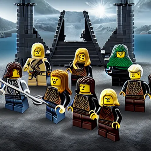 Image similar to Lego Game of Thrones