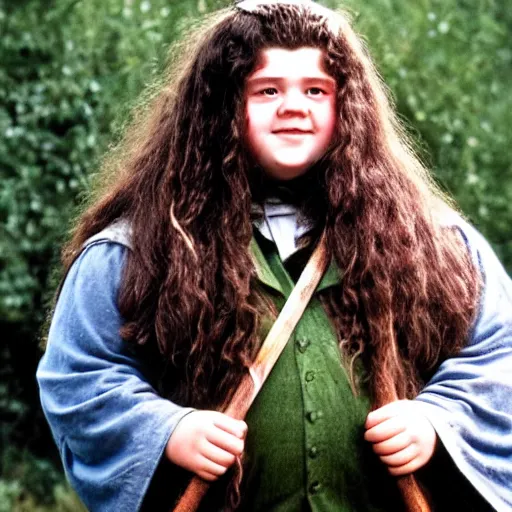 Image similar to a photo of young hagrid as a child