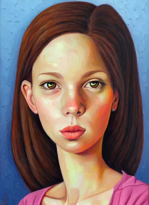 Image similar to a portrait of a pretty young lady by aaron jasinski