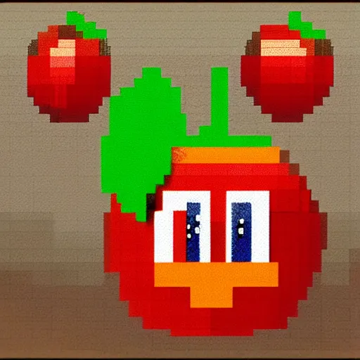 Prompt: Tomato monster, photo-realistic, pixelart