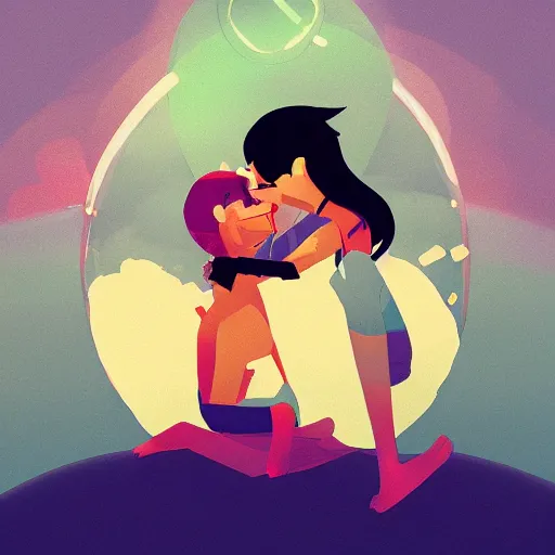 Image similar to unconditional love by James Gilleard