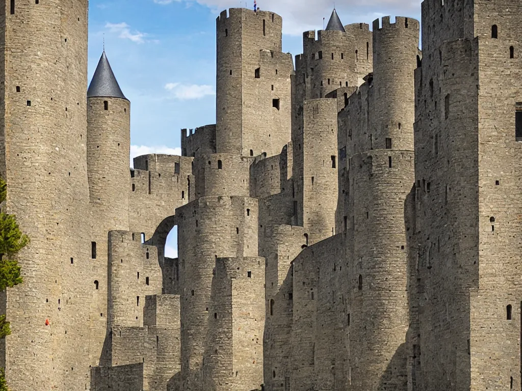 Prompt: city of carcassonne