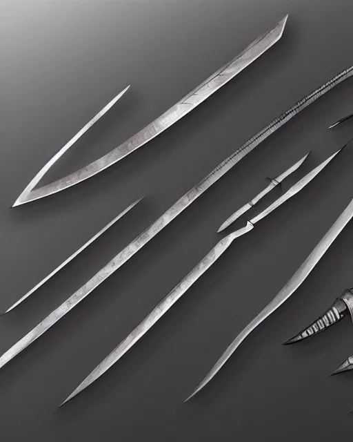 Image similar to realistic concept art of future swords, detailed, 1 4 5 0, delicate, hyper realism, ultra realistic, 8 k