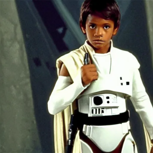 Image similar to still of vinicius junior as a padawan in star wars