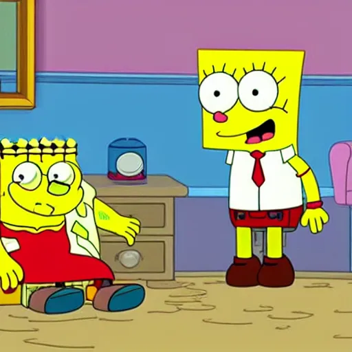 Image similar to spongebob in family guy