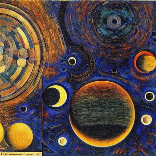 Prompt: Liminal space in outer space by Max Ernst