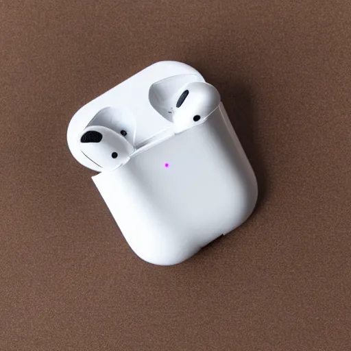 Image similar to black airpods pro case with marshmallow logo on it, studio, product photo