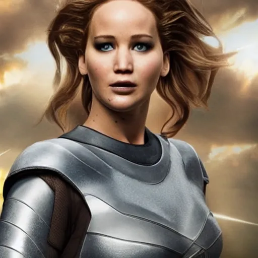 Image similar to Jennifer Lawrence as Starlight, from The Boys (Series)