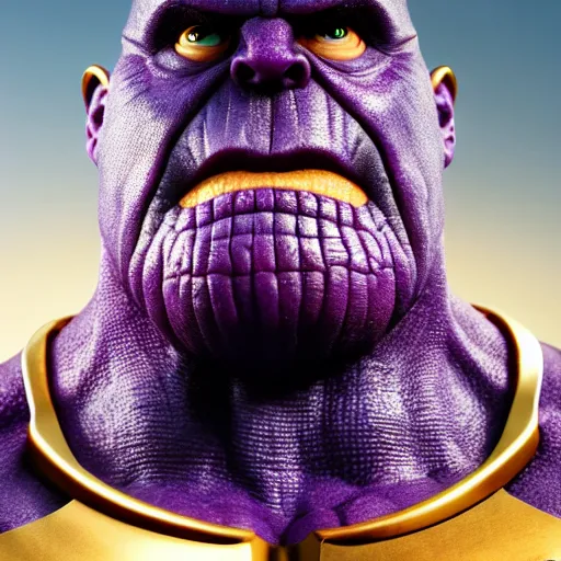 Image similar to thanos as an raisin with raisin features with the face of thanos, jamming with the californian raisins, realistic, hyperrealistic, ultra realistic, real, real world, highly detailed, very detailed, extremely detailed, intricate details, 8 k resolution, hd quality