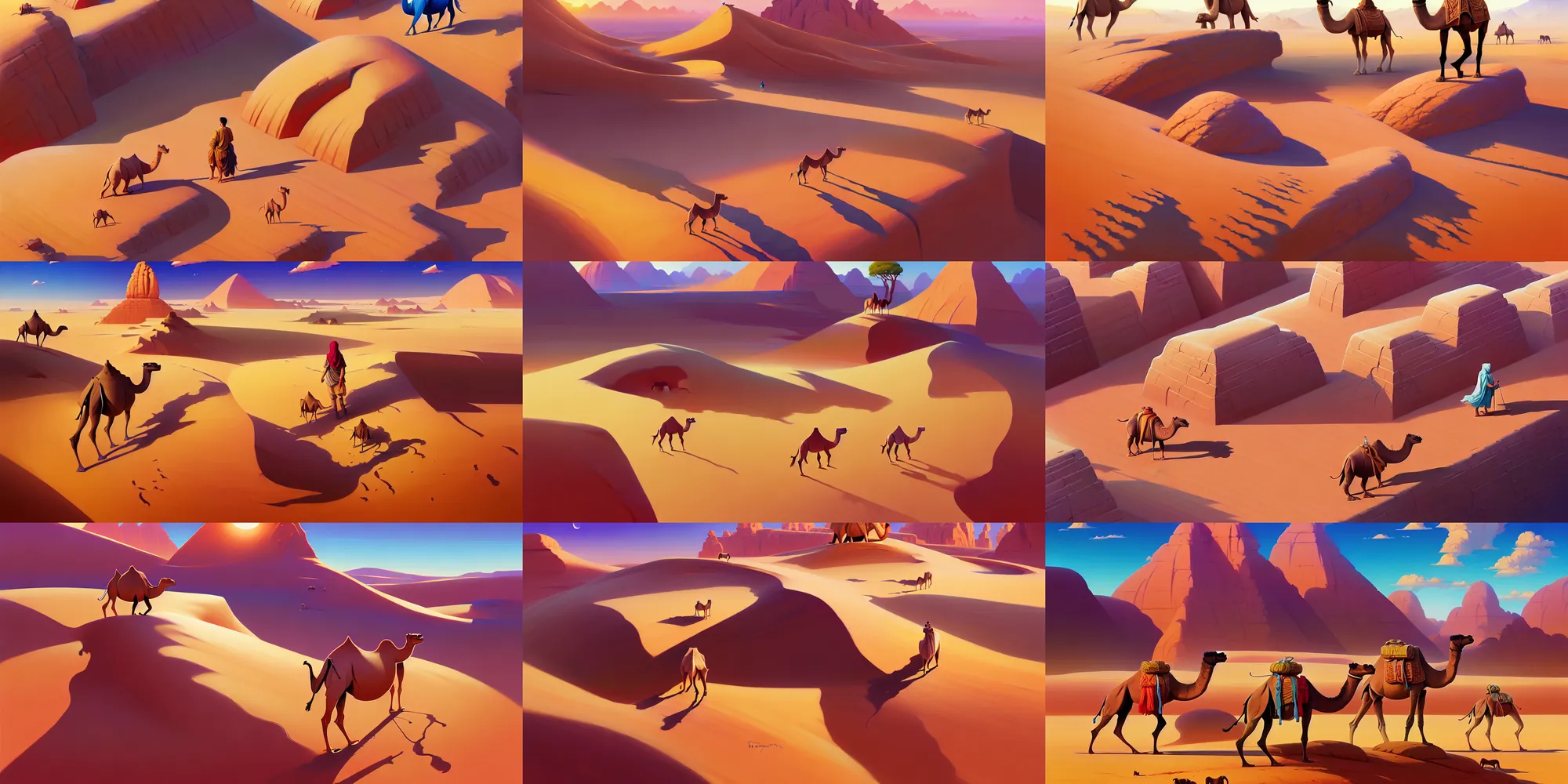 Prompt: isometric game asset of camel in desert, detailed paintings, median photoshop filter, hd by artgerm, jesper ejsing, by rhads, makoto shinkai and lois van baarle, ilya kuvshinov, rossdraws, illustration, art by ilya kuvshinov and gustav klimt, 8 k, isometric viewpoint