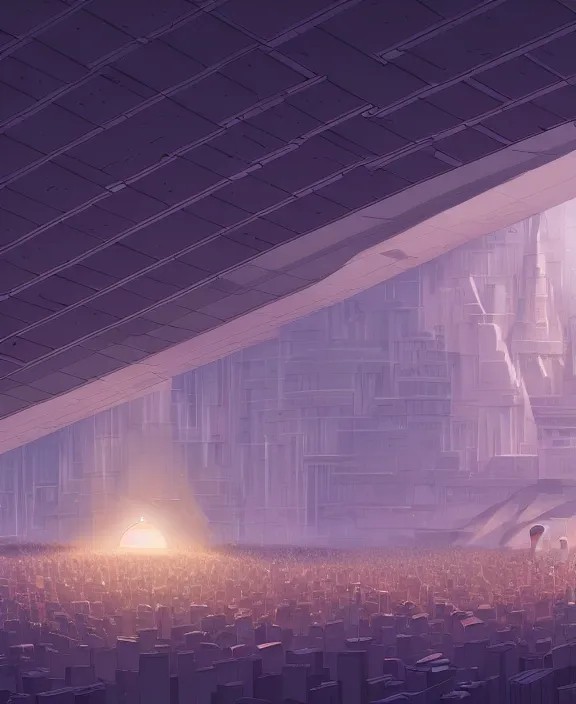 Prompt: an elegant, simple, streamlined building made of internal organs, crowds of people, by dan mumford, yusuke murata, makoto shinkai, ross tran, cosmic, heavenly, god rays, cinematic, unreal engine, cel shaded, featured on artstation, pixiv